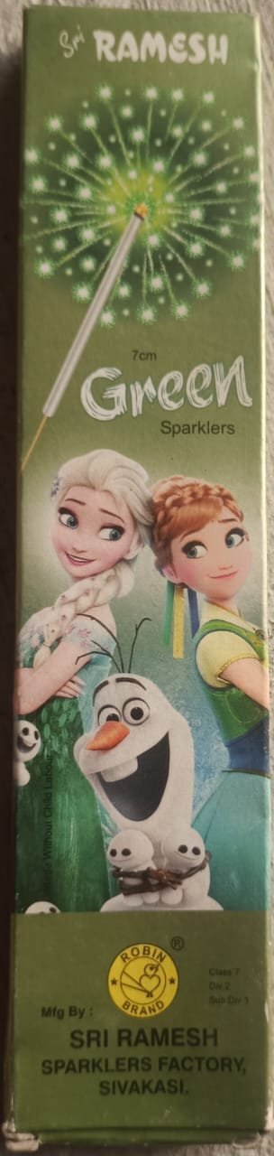 7cm colour sparklers