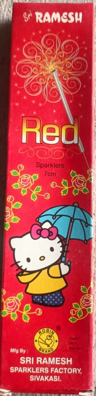 7cm red sparklers